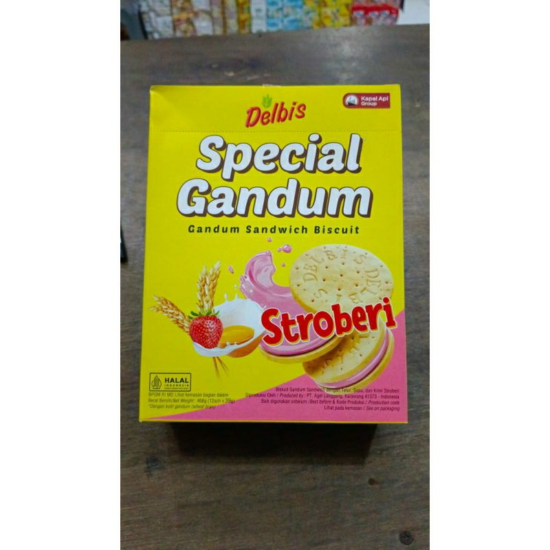 

Delbis Special Gandum Stroberi Dus (12 sachet) Biskuit Enak dan Murah