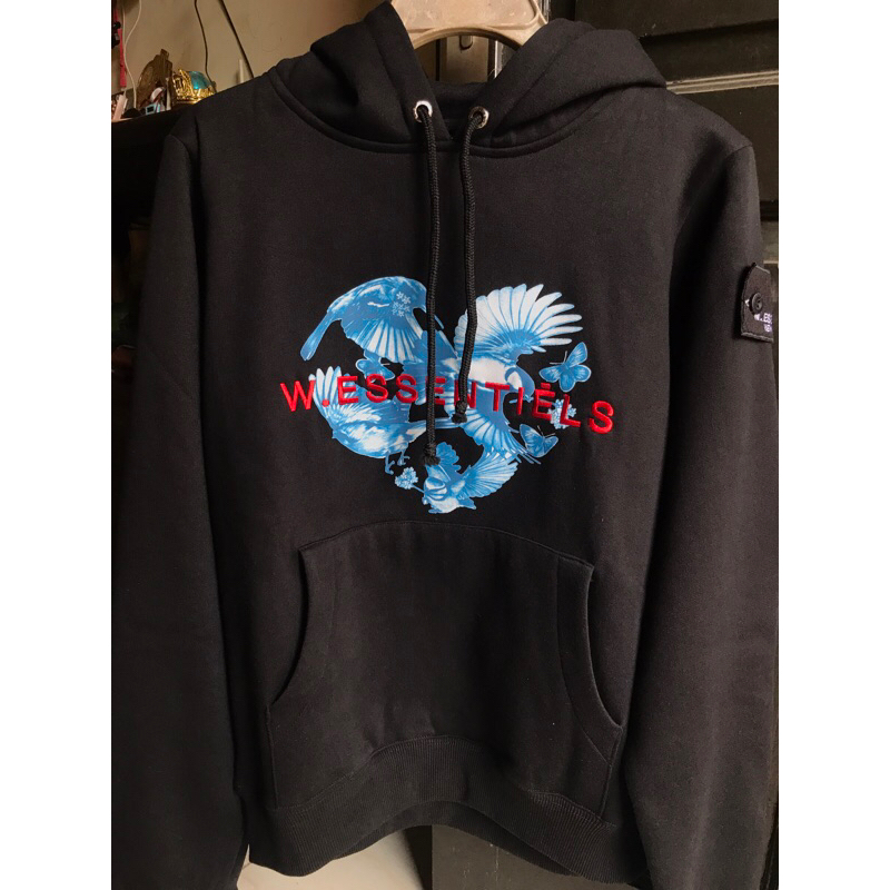 hoodie w.essentiels black oversize