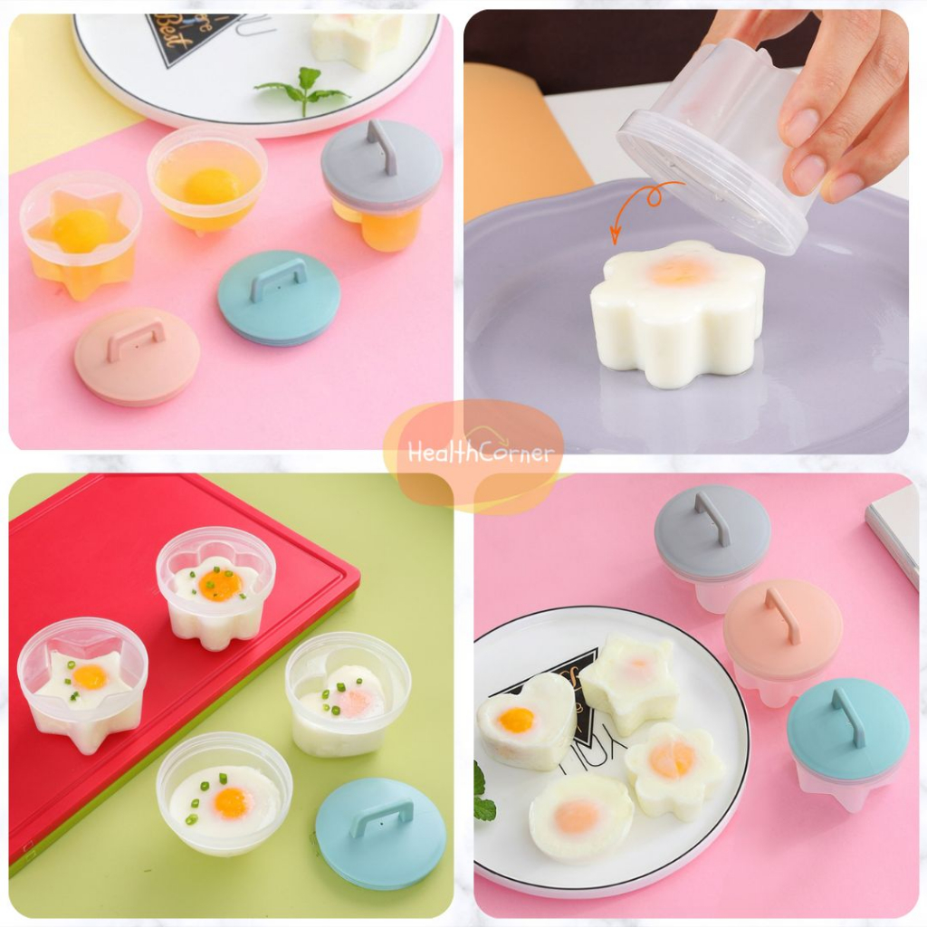 Cetakan Telur Kukusan Plastik / Silicone Egg Steamer Mould / Cetak Kukus Jelly Puding Nasi Karakter