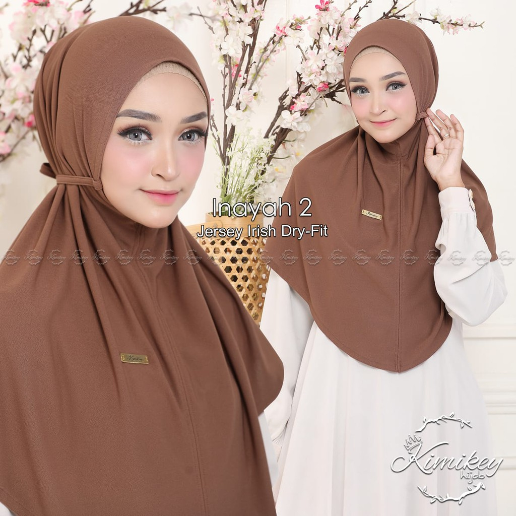 Big sale 12.12 Hijab instan Kimikey Bergo INAYAH menutup dada original premium