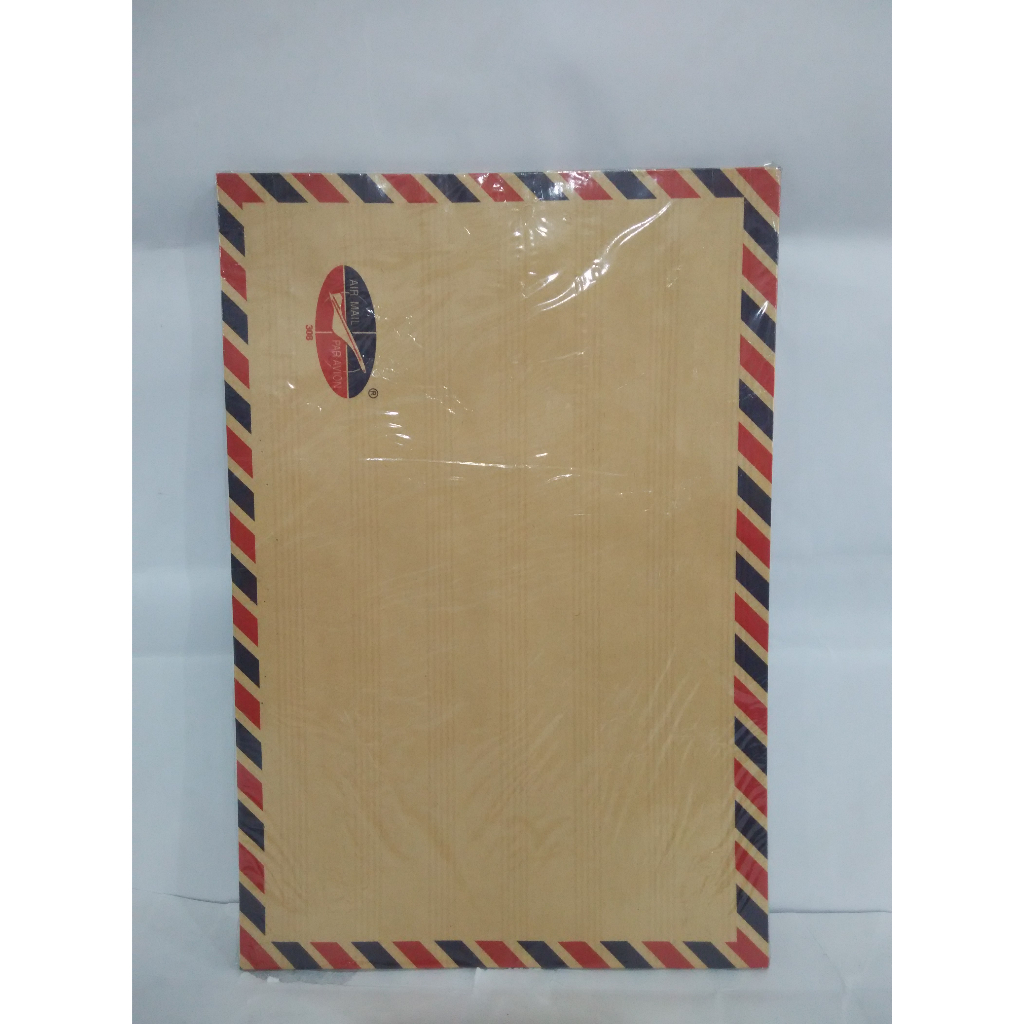 

Amplop Coklat Tebal Air Mail Pakai Tali 308 (19 x 28 cm)