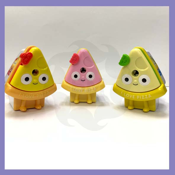 

Rautan Meja Pizza 3232TG / Rautan pensil putar untuk peruncing pensil kebutuhan sekolah anak / Pencil Sharpener