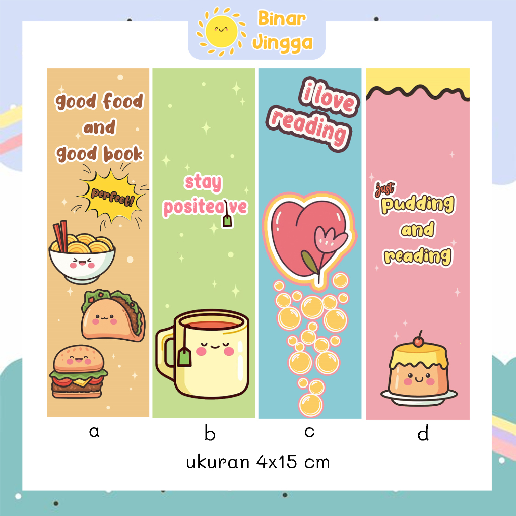 

Bookmark Pembatas Buku Lucu