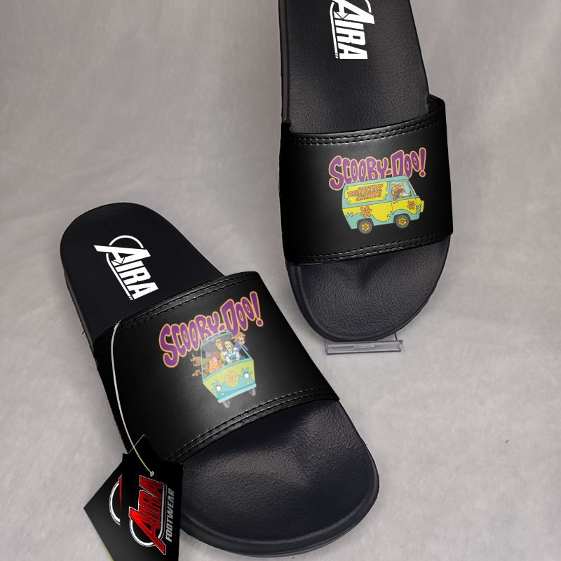 SANDAL SELOP SANDAL SANTAI SANDAL SCOOBYDO HITAM