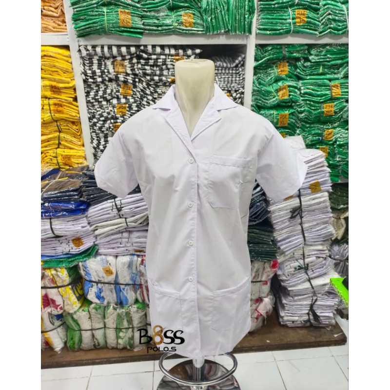 jas laboratorium lengan pendek