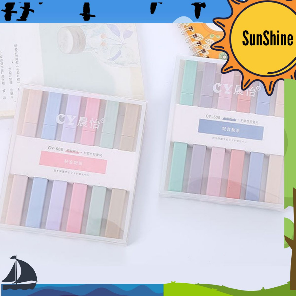

✨ Sunshine Fancy ✨ 6 Pcs Highlighter Morandi Pastel Color S0206