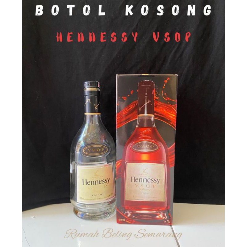 botol kosong, koleksi henessy vsop