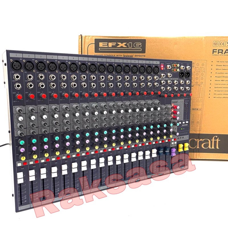 MIXER SOUNDCRAFT EFX16 16 channel EFX 16
