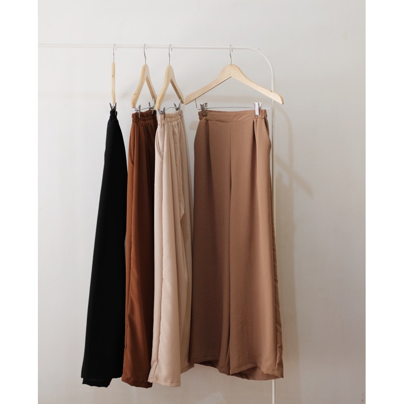 NADBASIC - Mecca Pants | Celana Panjang Cullote Ankle Wanita Rayon Premium Basic