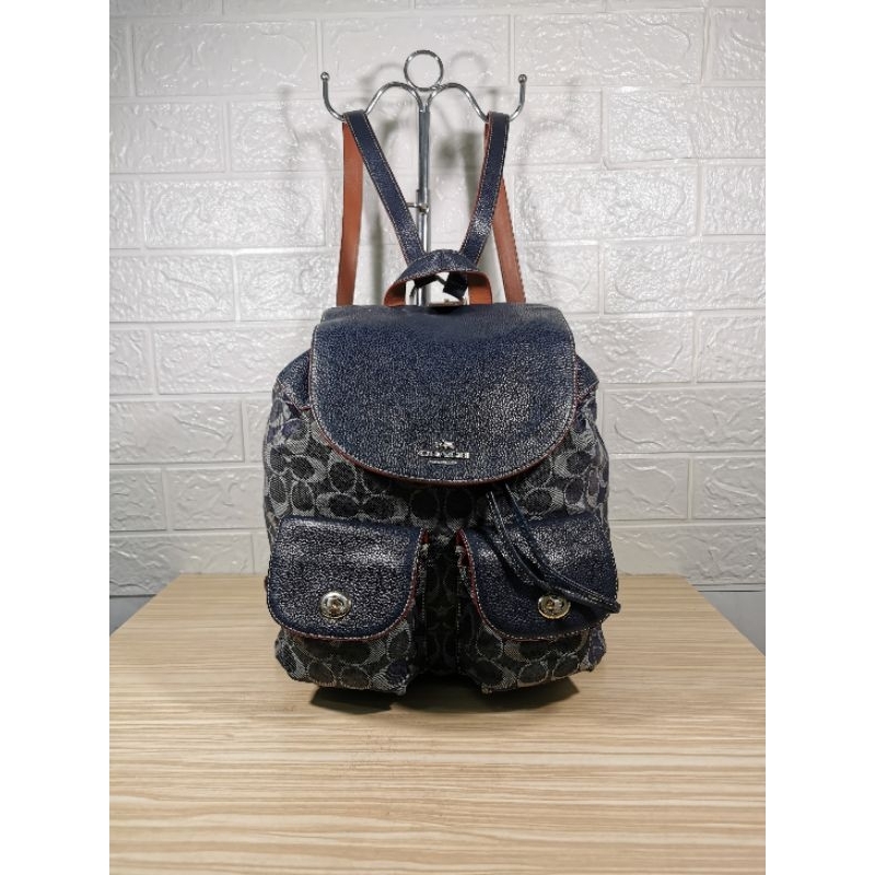 Backpack COACH *Billy Signature Denim Backpack