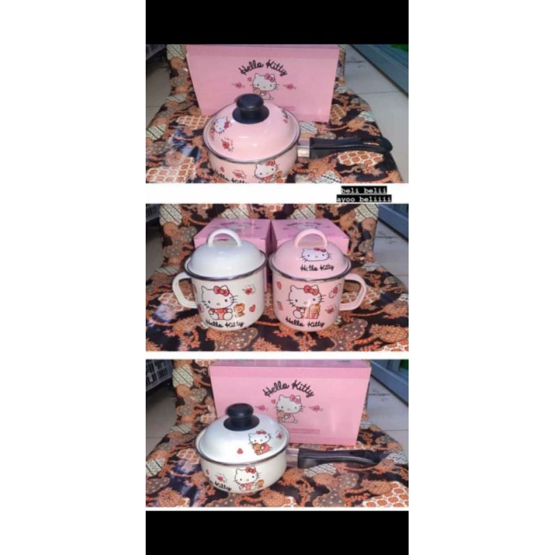 Enamel Series | Panci & Mug Hello Kitty