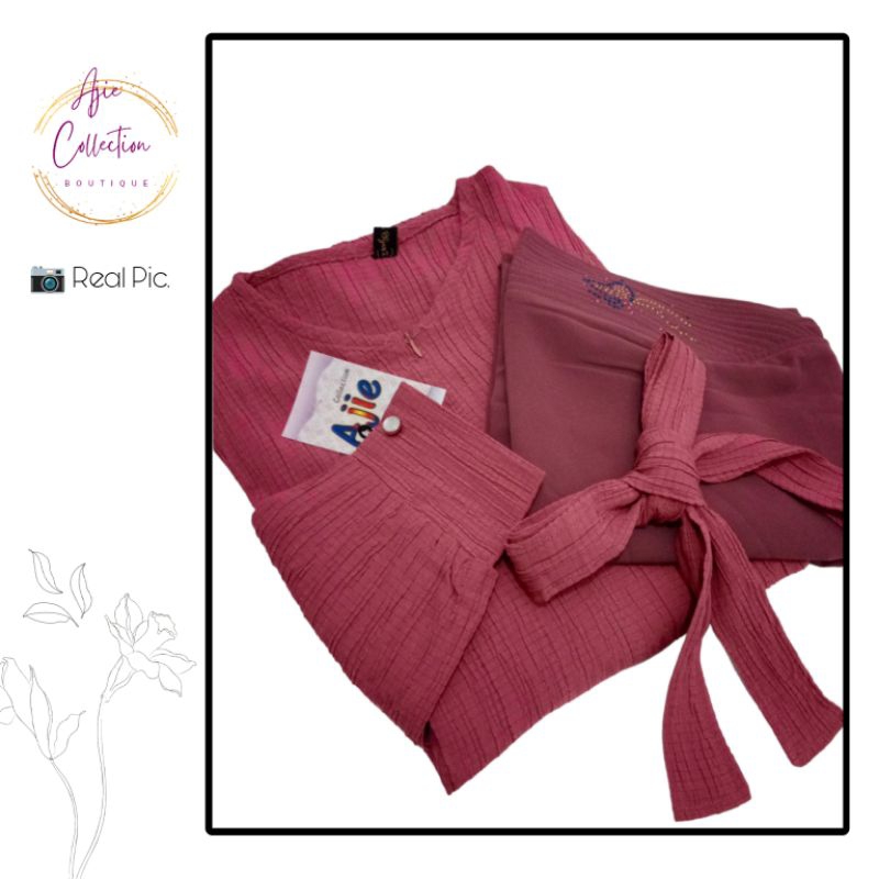 Gamis set Khimar AZIZAH SYARI by FATIMAH SYARI