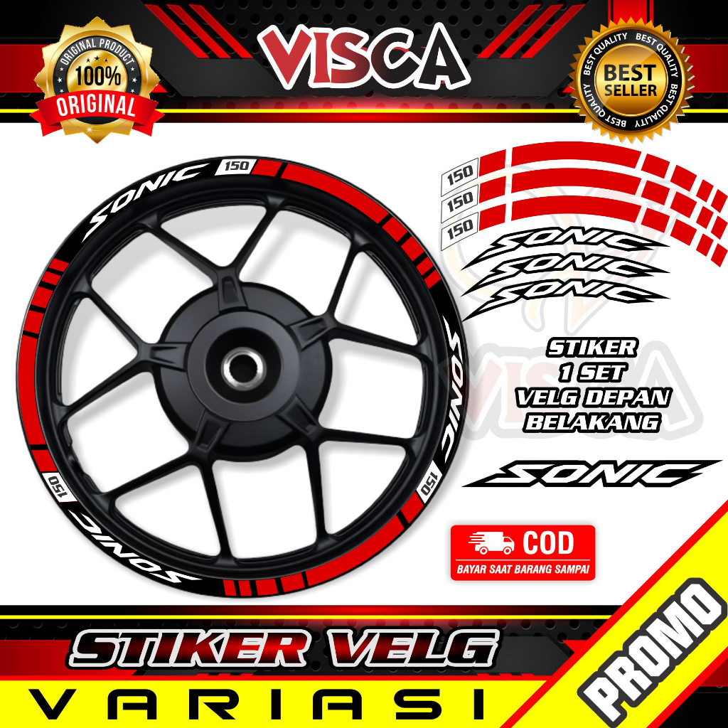 Stiker Velg List Velg Motor Stiker Velg Sticker Velg Sonic Simple