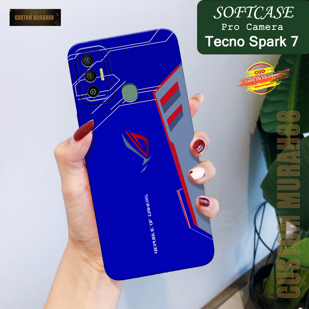 Case Tecno Spark 7 Terbaru - Fashion Case GAMING - Casing Hp Tecno Spark 7 - Softcase Pro Camera Tec