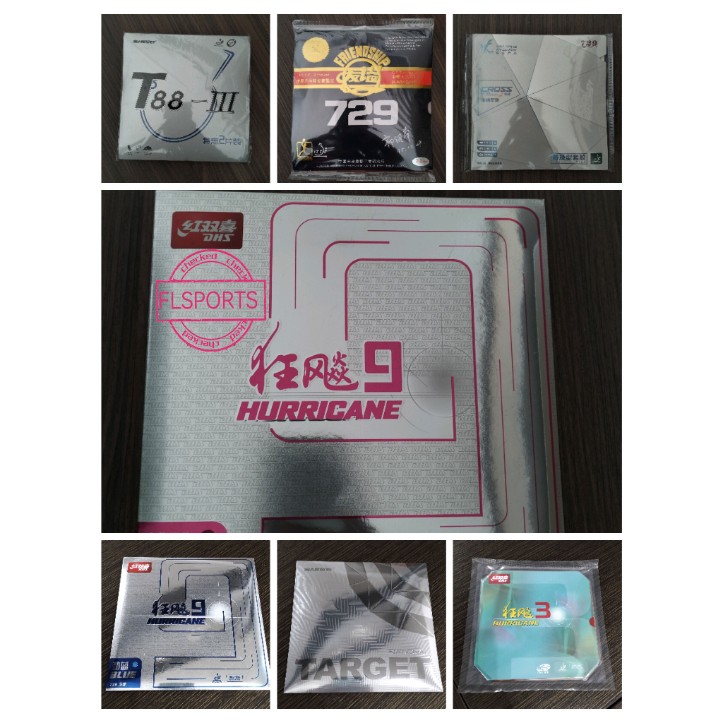 Sanwei T88-III / FRIENDSHIP 729 SUPER FX / Friendship 729 Cross / DHS Hurricane 9 Blue or Pink / San