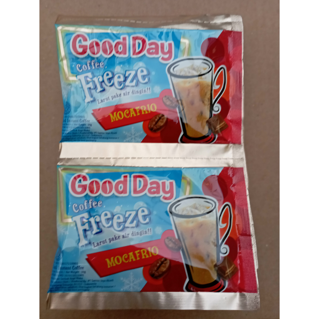 

Good Day Coffee Freeze Mocafrio (1 Renceng isi 10)