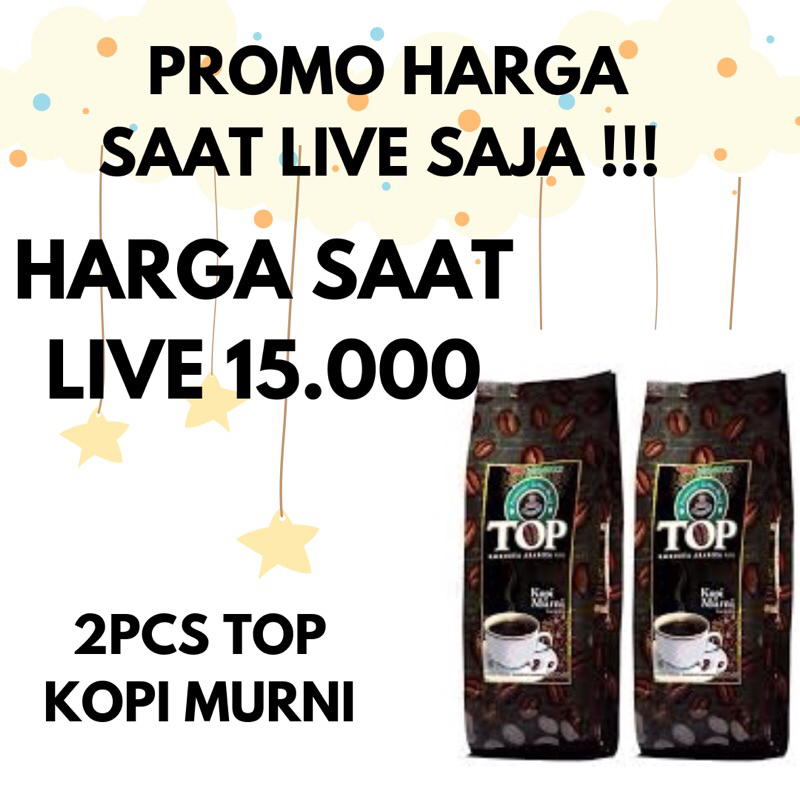 

2PCS TOP KOPI MURNI 158grm