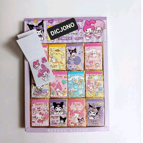 

Mainan Memo Stiker Mini Karakter Sanrio ; Momo Korea ; Baby Three
