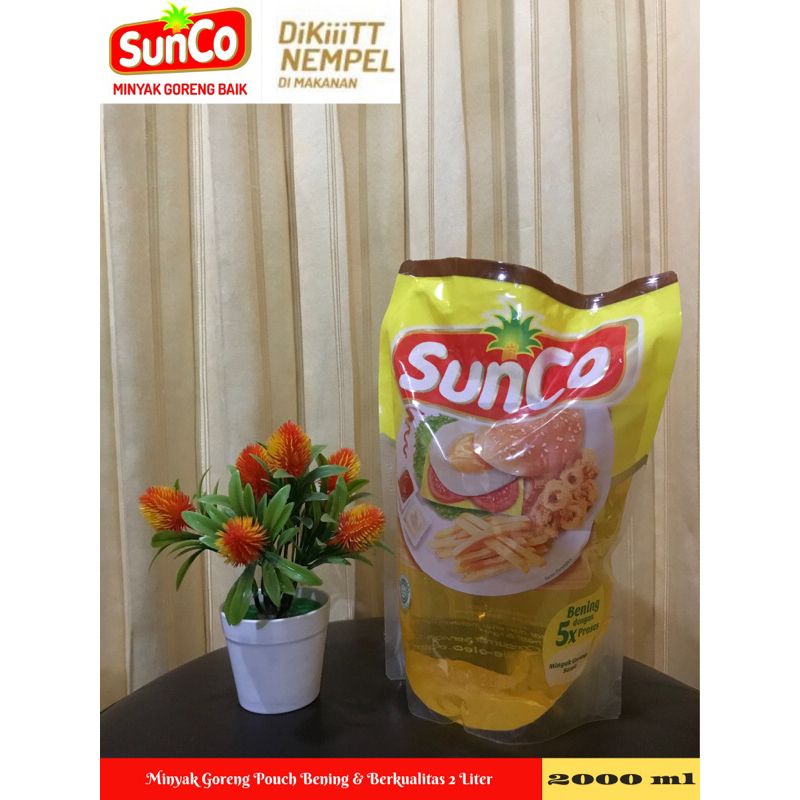 

Sunco Minyak Goreng Pouch Refill 2 Liter 2000 ml Murah Sehat Bening Baik Berkualitas