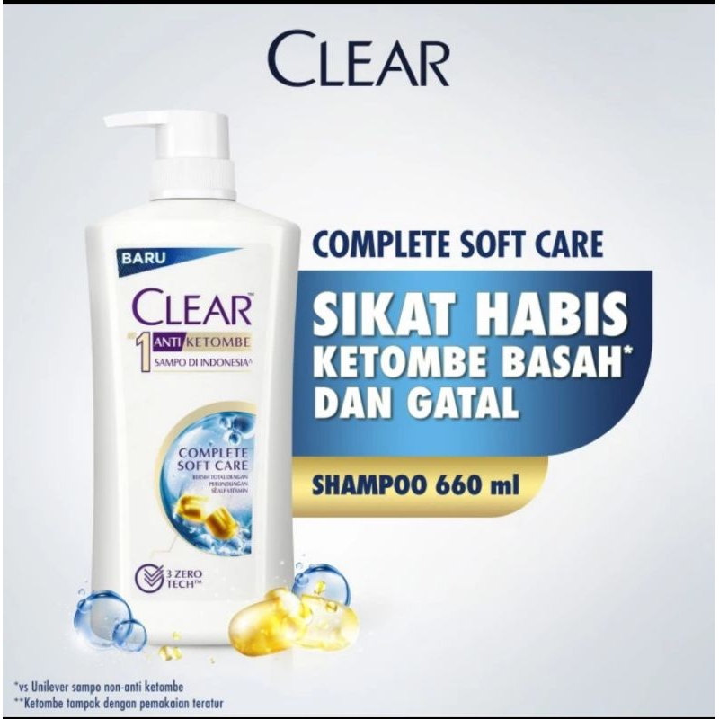 Clear shampoo Complete Soft anti ketombe 660 ml