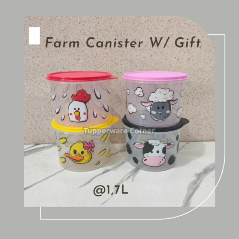 TUPPERWARE // TOPLES //  FARM CANISTER 1.7L  (1)