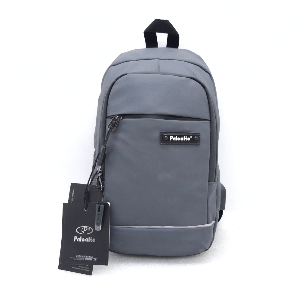 Tas Selempang Palo Alto Bahan Karet Anti Air Original Murah Kuat / Tas Dada Palo Alto Karet Ringan S