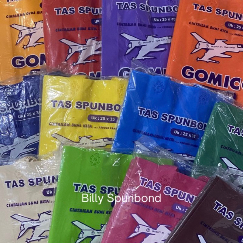 

Tas Spunbond GOMICO Economis 25x35 - MIX WARNA