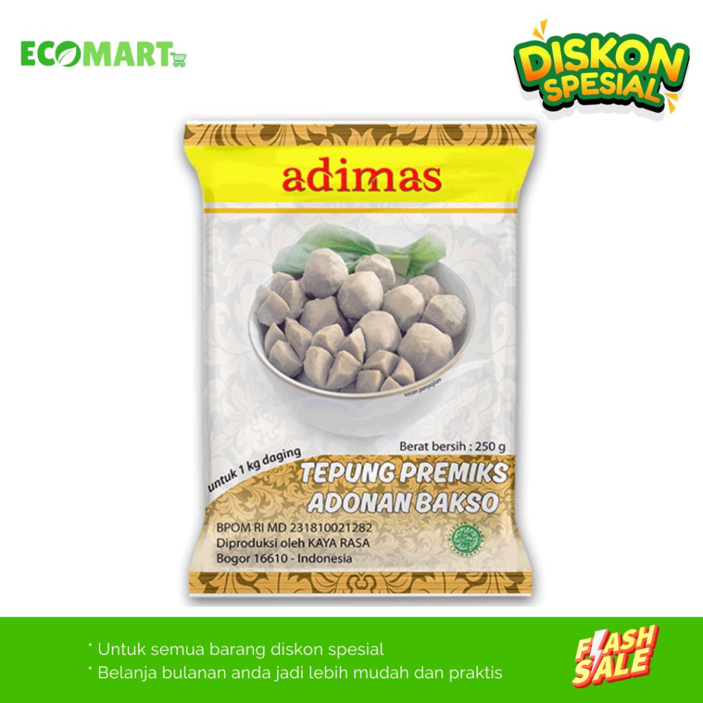 

Tepung Bakso Premiks Bakso Adimas 250gr