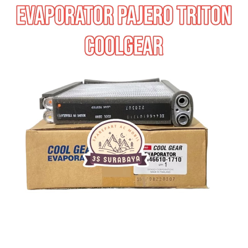 Evaporator Triton Pajero Lama Denso Coolgear Asli (Baru/New) Evap Coil Ac Mobil