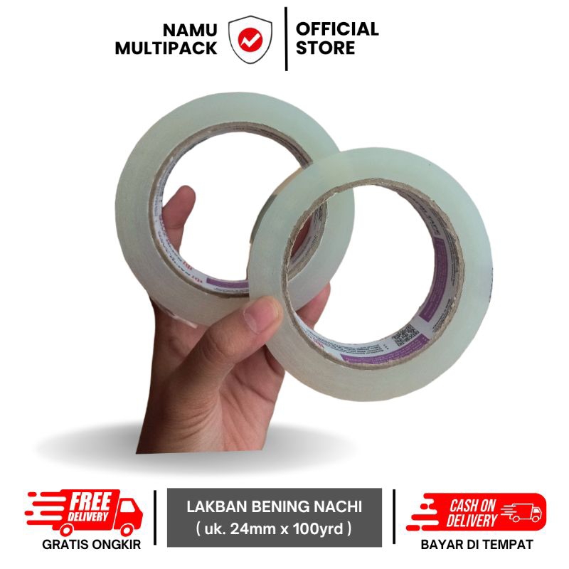 

LAKBAN BENING NACHI 1 INCH 24MM X 144R / PCS / HIGH QUALITY / HARGA GROSIR