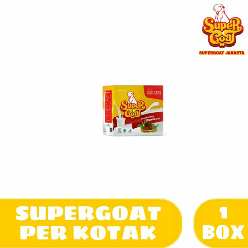 

New // [ Supergoat Per Kotak ] Super Goat Susu Kambing Etawa Dengan Gula Aren // 100% Original