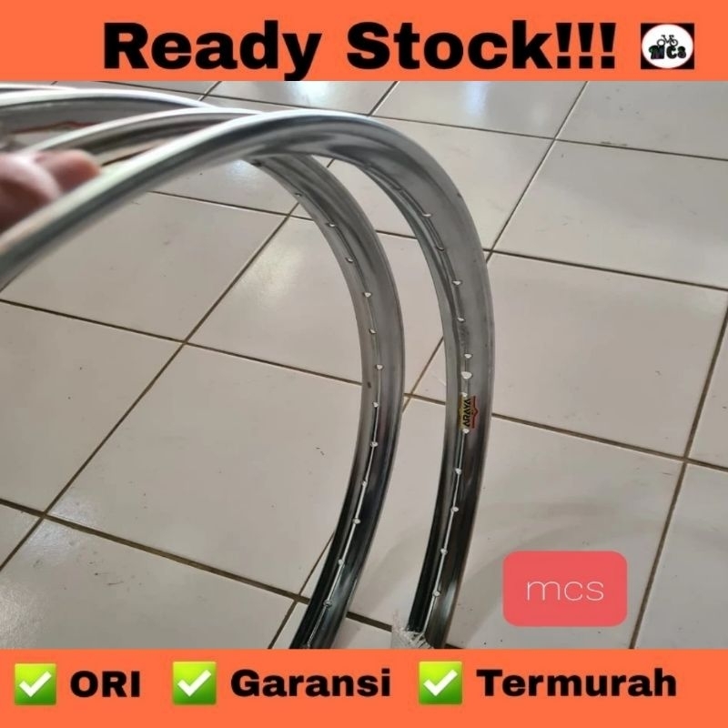 ARAYA Velg / Rims Sepeda Onthel 28 Hole 32 & 40