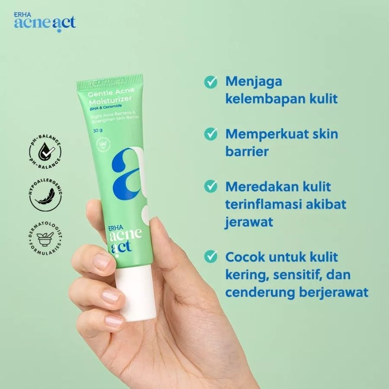 Erha Gentle Acne Moisturizer 30 gr/Pelembab Acne ERHA