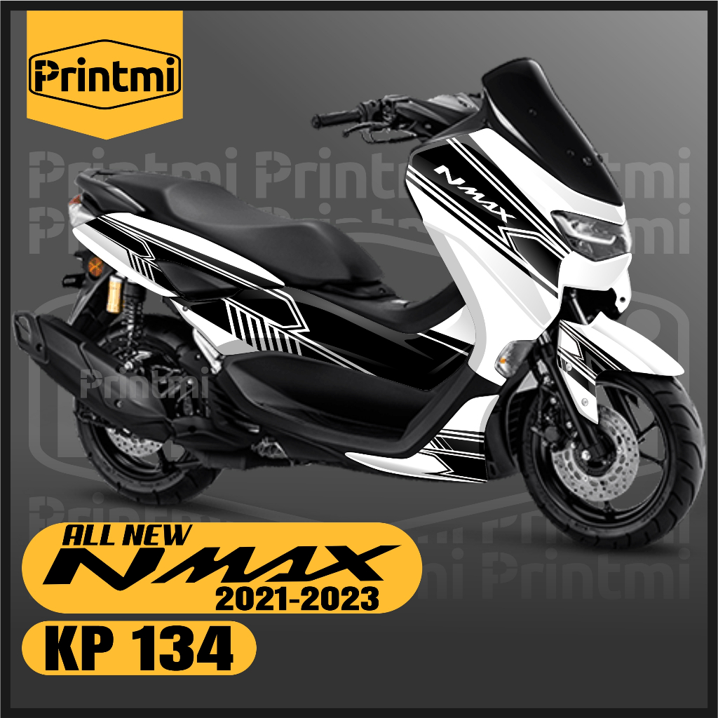 Printmi Decal Stiker Motor Yamaha Nmax New 155 2021 2022 2023 2024 Full Body Abs Connected Racing Va
