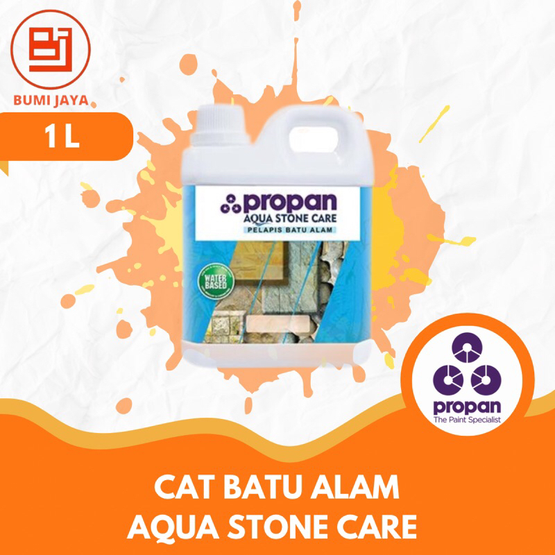Cat batu alam propan aqua stone care 1ltr (coating batu alam waterbased asc 60 1 ltr)