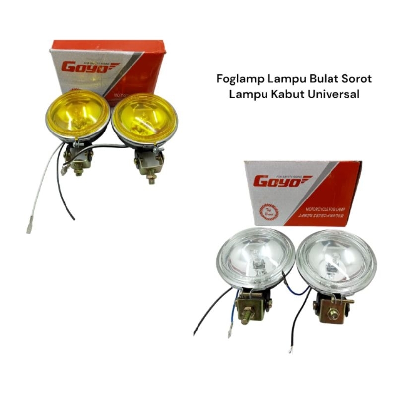 Foglamp lampu bulat sorot lampu kabut universal
