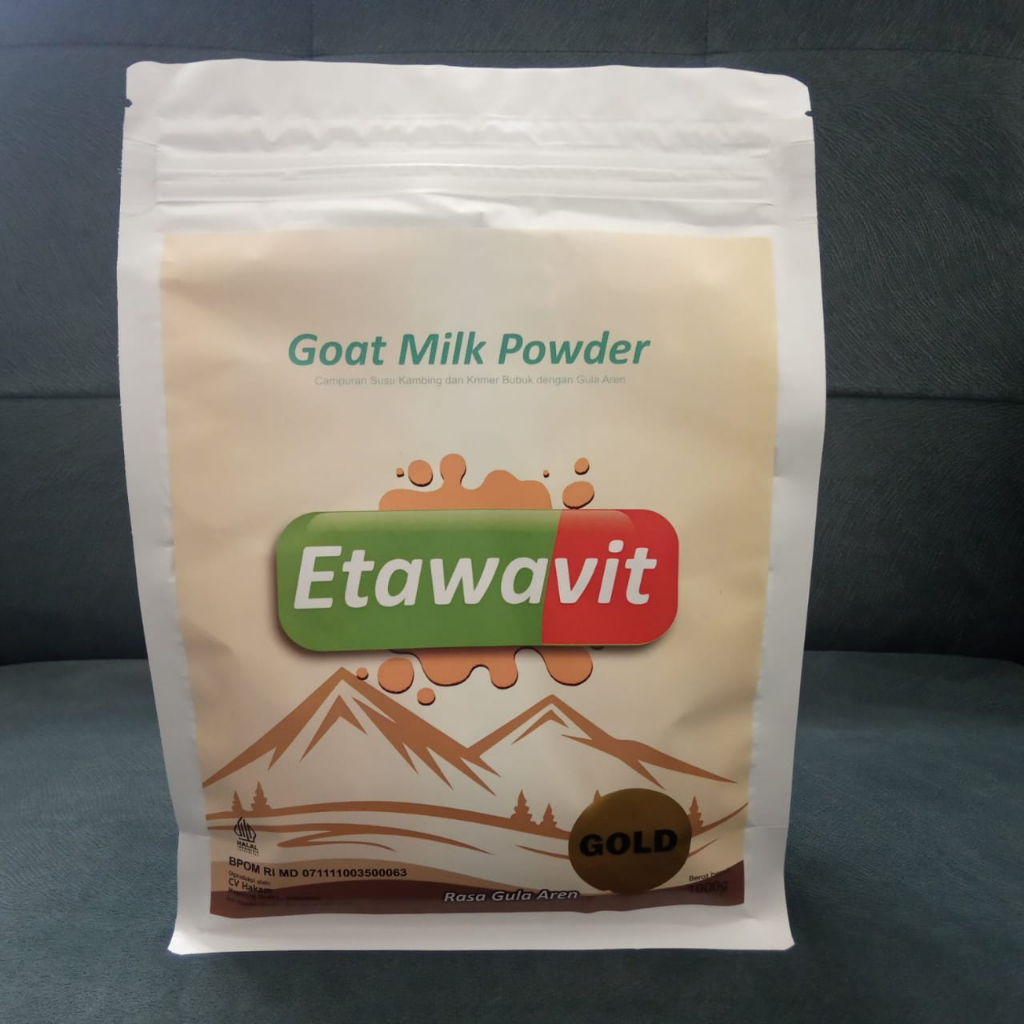 

ETAWAVIT plus gula aren | Susu Kambing Etawa Bubuk Solusi Atasi Masalah Pernapasan / Asma / Kolesterol Tinggi kemasan 1 kg