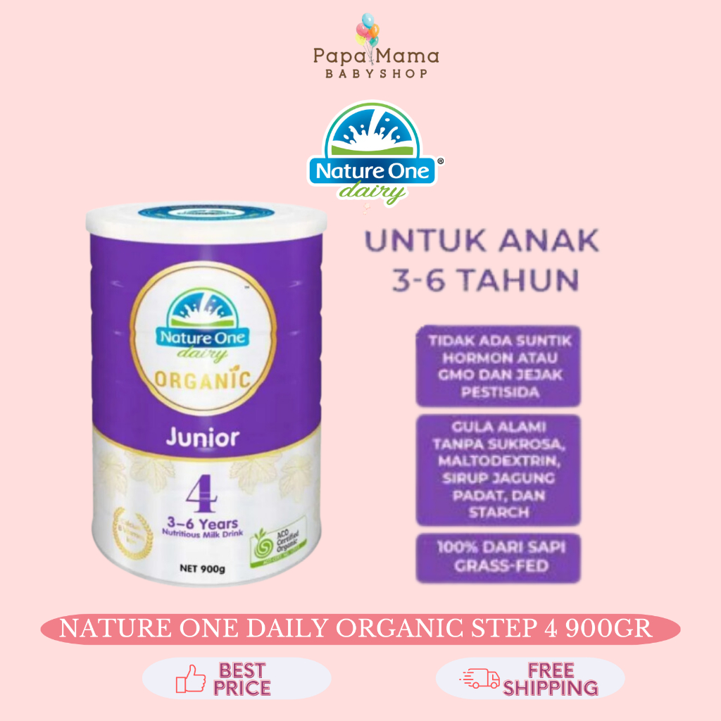 

Nature One Dairy Organic Junior Step 4 900gram 3-6 Tahun Susu Bubuk Anak