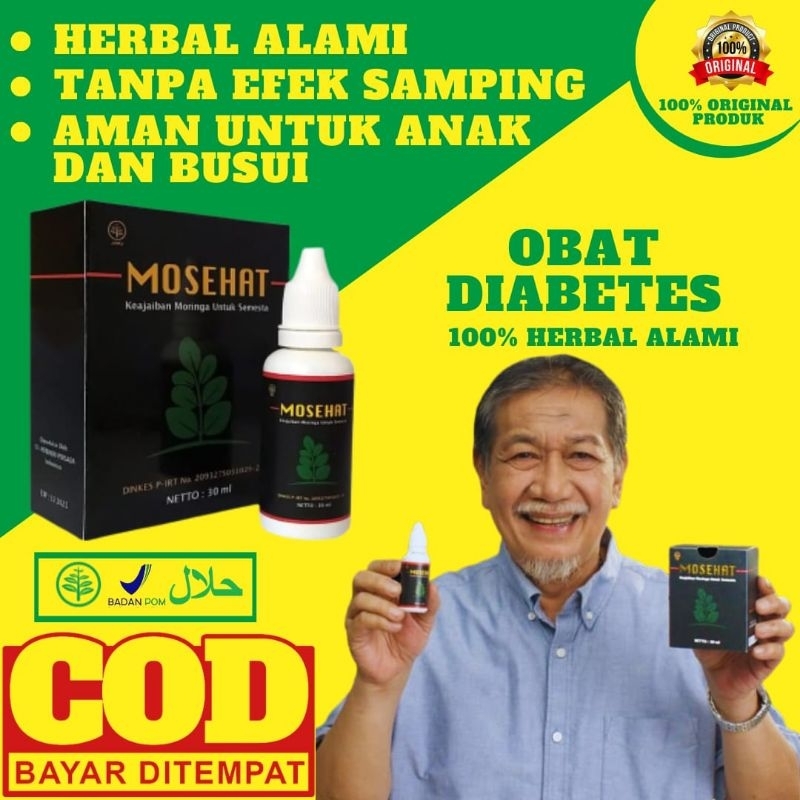Mosehat Herbal Paling Ampuh Original BPOM Obat Diabetes Mosehat Herbal Original