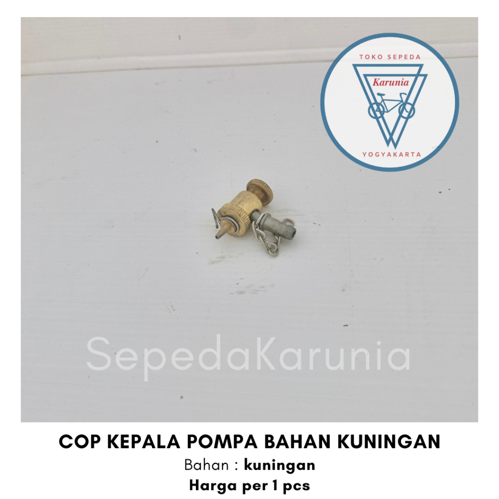 Cop/ Kepala Pompa warna Kuningan
