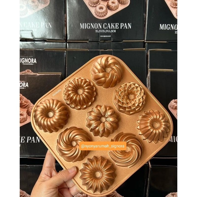 Mignon Cake Pan Signora/Loyang Sultan Mini/Loyang Kue Bolu/Loyang Puding/Loyang Signora