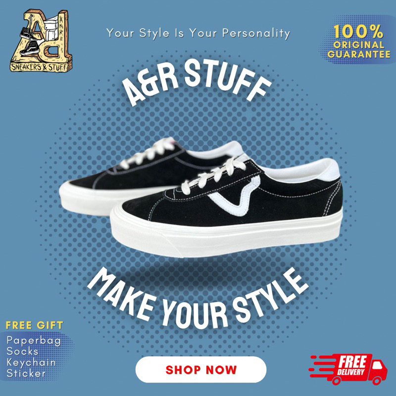 VANS EPOCH STYLE 73 DX ANAHEIM FACTORY OG BLACK WHITE ORIGINAL 100%