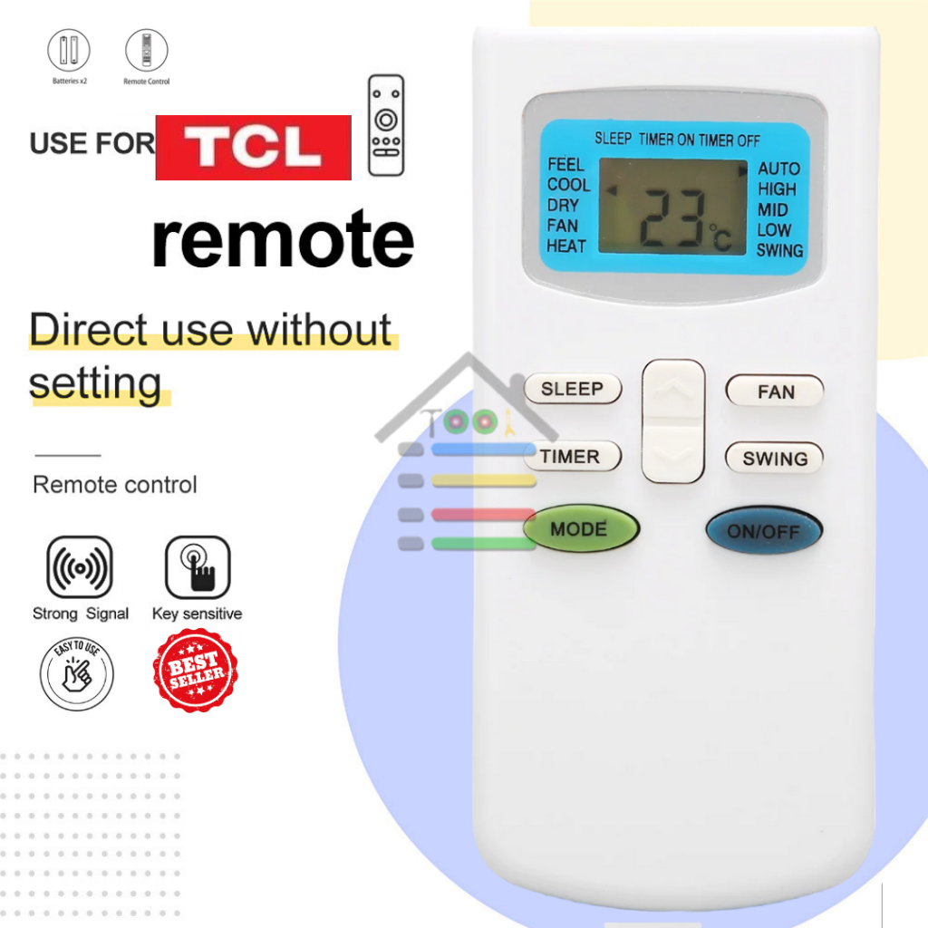 REMOTE AC TCL X5 TAC-05CSA CSD REMOTE PENGGANTI