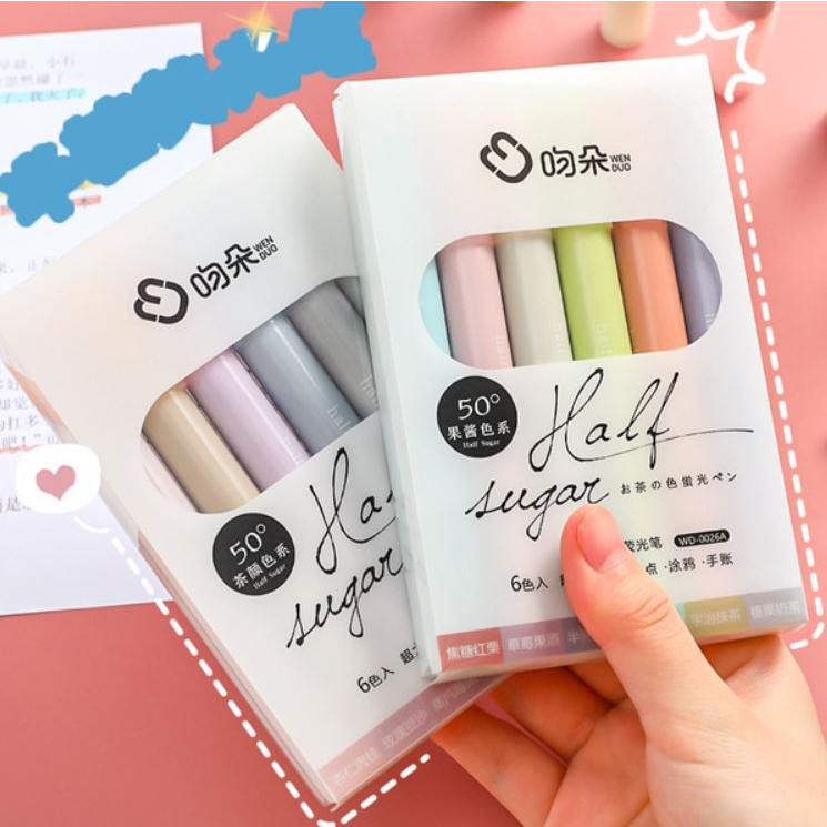 

Half Sugar Highlighter Stabilo Warna Pastel