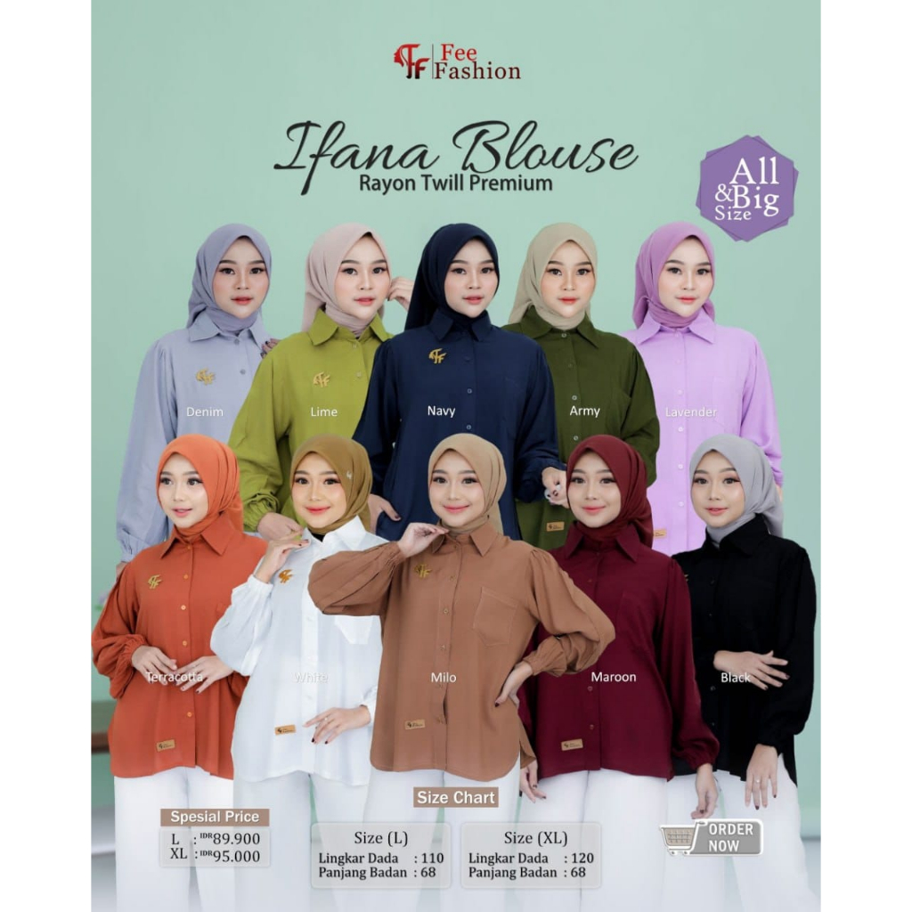 Blouse /atasan IFANA FEE FASHION MURAH