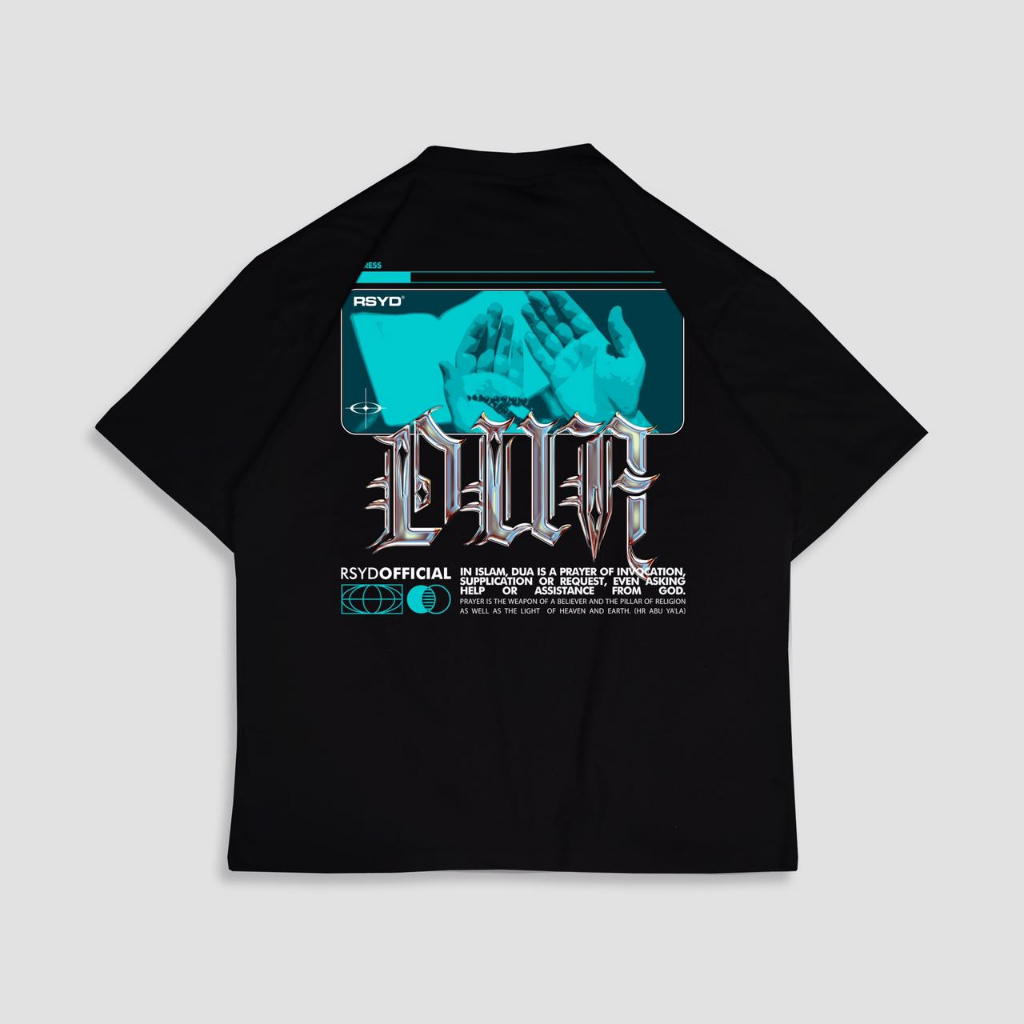 RSYD Du'a Oversized 24s - Kaos 24s Kaos Dakwah Kaos Oversized 24s Cotton Combed 24s