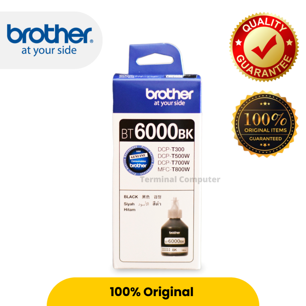 Tinta BROTHER BT6000 BT-6000BK Black [BT-6000BK]