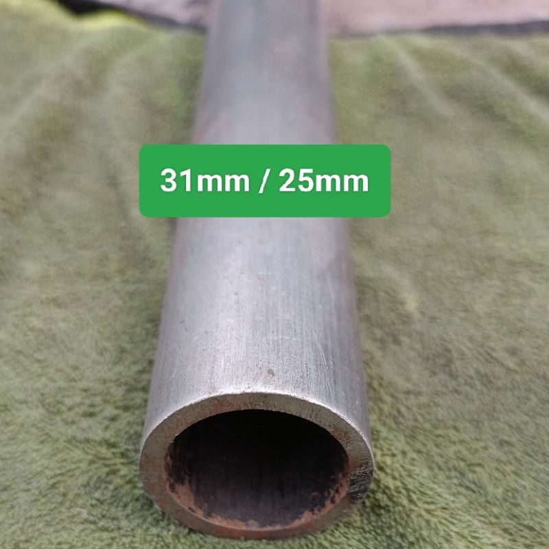 pipa besi seamless od 31mm id 25mm tebal 3mm panjang 25cm