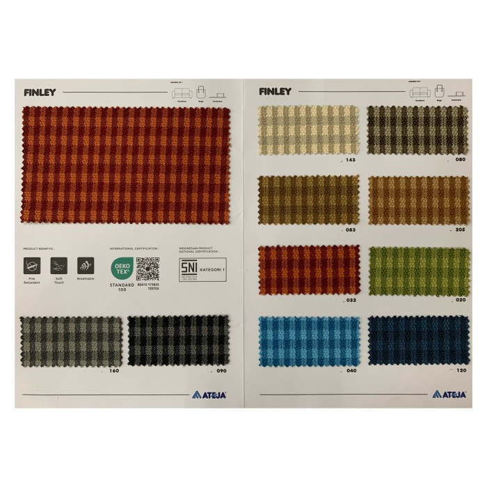 Kain Corak - Finley - Ateja - Interior Sofa Kursi Mebel Furniture