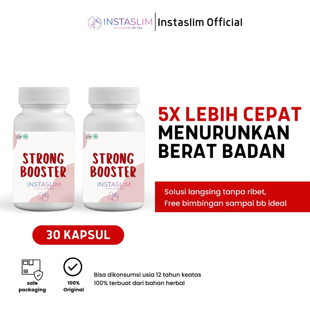 STRONG BOOSTER INSTASLIM - 5X TURUN BB LEBIH CEPAT - DIET TERAMPUH - PELANGSING BADAN AMPUH